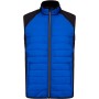 BODYWARMER IN TWEE STOFFEN Dark Royal Blue / Black 3XL