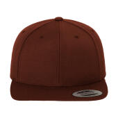 Classic Snapback Cap - Brown - One Size