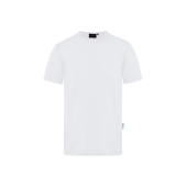 TM 9 Men's Workwear T-Shirt Casual-Flair, from Sustainable Material , 51% GRS Certified Recycled Polyester / 46% Conventional Cotton / 3% Conventional Elastane - white - 2XL