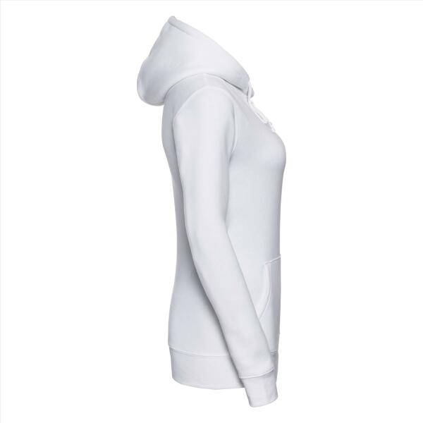 RUS Ladies Authentic Hooded Sweat, White, XL