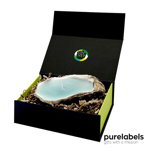 Oesterkaars in luxe geschenkverpakking relatiegeschenk