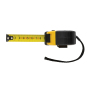 RCS recycled plastic 5M/19 mm tape with stop button, yellow, black