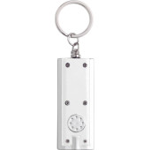 ABS sleutelhanger met LED wit