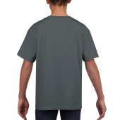 Gildan T-shirt SoftStyle SS for kids charcoal XS