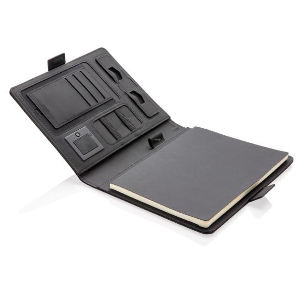 Air notebook cover A5 met 5W draadloze 4.000 mAh powerbank,