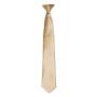 'Colours' Satin Clip Tie, Khaki, ONE, Premier