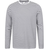 Long sleeved striped t-shirt White / Oxford Navy XS