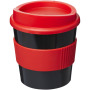Americano® Primo 250 ml tumbler with grip - Solid black/Red
