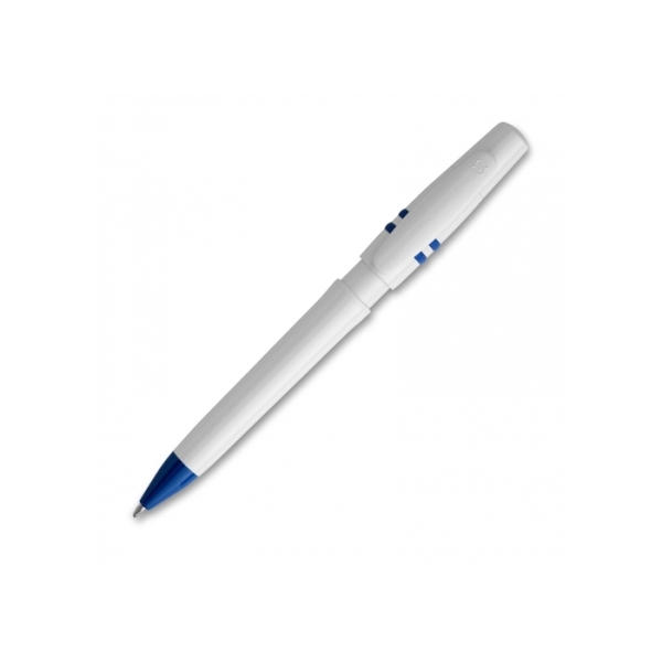 Ball pen Nora hardcolour - White / Dark Blue