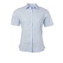 Ladies' Shirt Shortsleeve Poplin - light-blue - XS