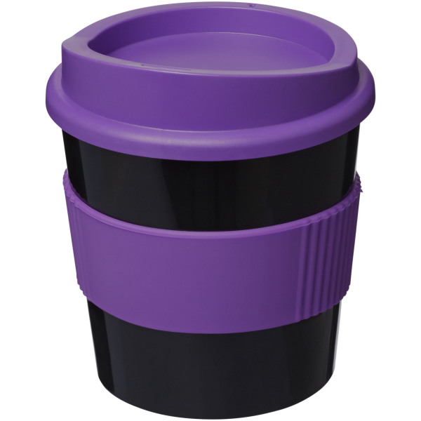 Americano® Primo 250 ml tumbler with grip - Solid black/Purple
