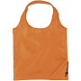 Bungalow opvouwbare polyester boodschappentas 7L - Oranje