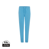 Iqoniq Cooper gerecycled katoenen joggingbroek, tranquil blue (S)