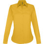 Overhemd in onderhoudsvriendelijk polykatoen-popeline dames Yellow XS