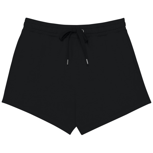 Ecologisch damesshort French Terry Washed black XXL