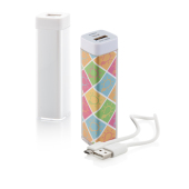 USB Powerbank 2200mAh - Full colour inlay & USB kabel USB Powerbank 2200mAh - Full colour inlay & USB kabel