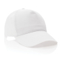 Impact 5 panel 190gr Recycled cotton cap with AWARE™ tracer, white