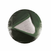 Brushed Cotton Decorator Cap with Sandwich Peak - Forest/Putty - One Size