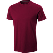 Nanaimo heren t-shirt met korte mouwen - Bordeaux rood - S