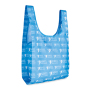 Foldable RPET vest shopping bag with inside pocket