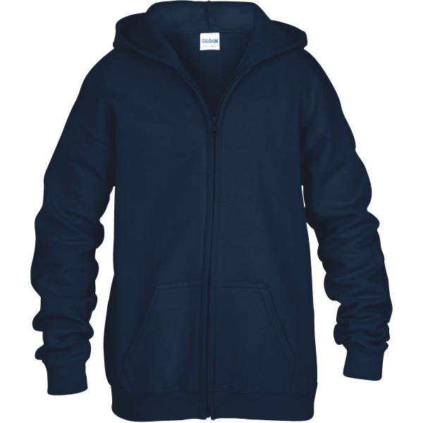 Heavy Blend™classic Fit Youth Full Zip Hooded Sweatshirt Navy XS