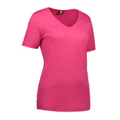 Interlock T-shirt | V-neck | women - Pink, M