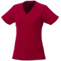 Amery cool fit V-hals dames t-shirt met korte mouwen - Rood - XXL