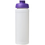 Baseline® Plus grip 750 ml sportfles met flipcapdeksel - Wit/Paars