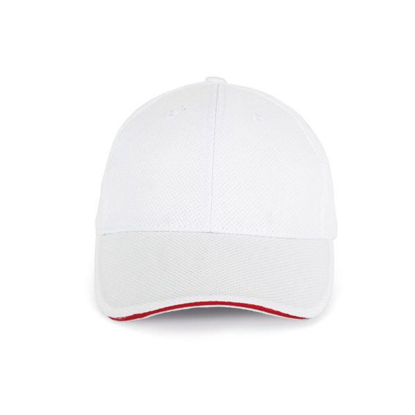 Sportkappe White / Red One Size