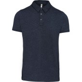 Herenpolo korte mouwen van jersey French Navy Heather S