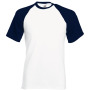 Valueweight Short Sleeve Baseball T White / Deep Navy 3XL