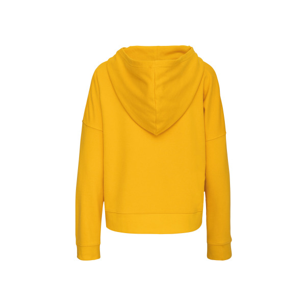 Bio lounge damessweater met capuchon Mellow Yellow S/M