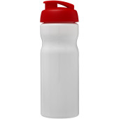 H2O Active® Base 650 ml drikkeflaske med fliplåg - Hvid/Rød