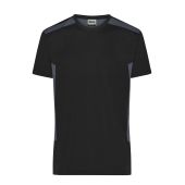 Men`s Workwear T-Shirt - STRONG - - black/carbon - 6XL