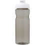 H2O Active® Base Tritan™ 650 ml sportfles met klapdeksel - Charcoal/Wit