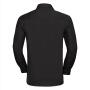 RUS Men LSL Clas. Pure Cotton Poplin Shirt, Black, 4XL