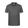 Men's Basic Polo - black-heather - 3XL