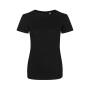 AWDis Ladies Tri-Blend T-Shirt, Solid Black, XXL, Just Ts