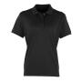 Ladies Coolchecker® Piqué Polo Shirt, Black, L, Premier