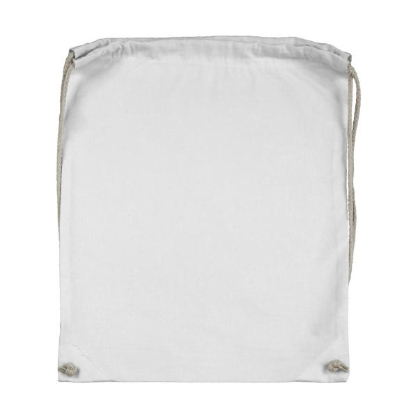 Cotton Drawstring Backpack - Snowwhite