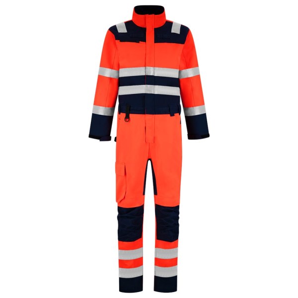 Overall High Vis Bicolor 753009 Fluor Red-Ink 42