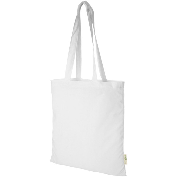 Orissa 100 g/m² GOTS organic cotton tote bag 7L - White