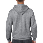 Gildan Sweater Hooded Full Zip HeavyBlend for him 424 graphite heather L