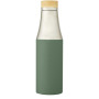Hulan koperen vacuüm geïsoleerde roestvrijstalen fles van 540 ml met bamboe deksel - Heather groen