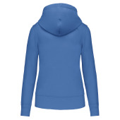 Ecologische damessweater met capuchon Light Royal Blue XXL