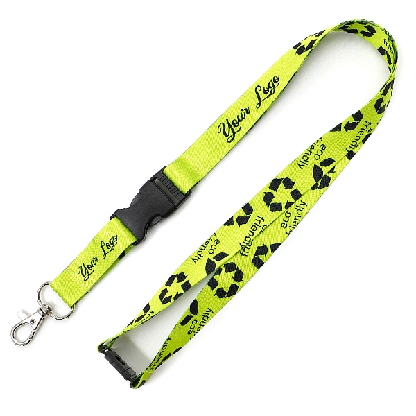 Eco Lanyard met buckle en veiligheidsclip
