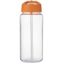 H2O Active® Octave Tritan™  600 ml sportfles met tuitdeksel - Transparant/Oranje