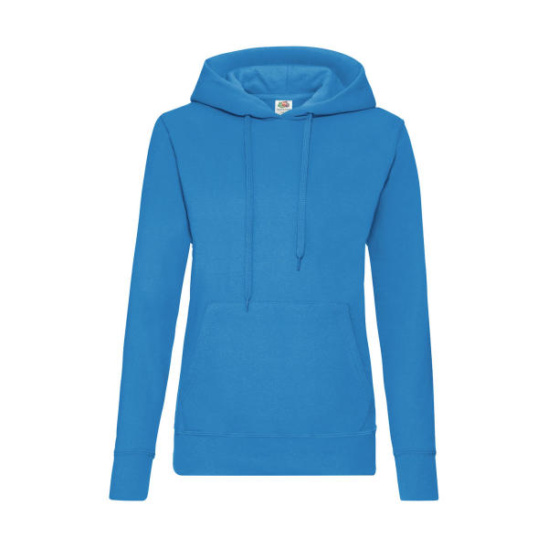 Ladies Classic Hooded Sweat - Azure Blue - XS