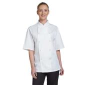 Short Sleeve Chef's Jacket, Black, 3XL, Dennys