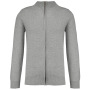 Premium cardigan met rits Light grey heather XS